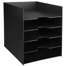 PAPERFLOW Sortierstation Formularbox 5 Fächer schwarz