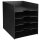 PAPERFLOW Sortierstation Formularbox 5 Fächer schwarz