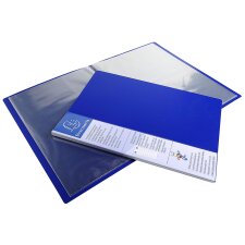 EXACOMPTA Sichtbuch DIN A4 PP 40 Hüllen blau