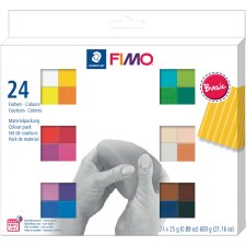 FIMO SOFT Modelliermasse-Set Basic 24er Set öfenhärtend