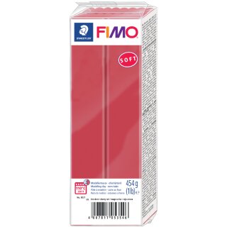 FIMO SOFT Modelliermasse ofenhärtend kirschrot 454 g