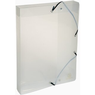 EXACOMPTA Sammelbox Crystal aus PP 25 mm kristall