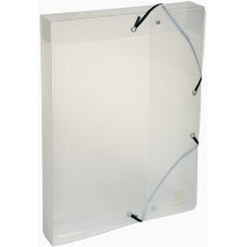 EXACOMPTA Sammelbox Crystal aus PP 40 mm kristall