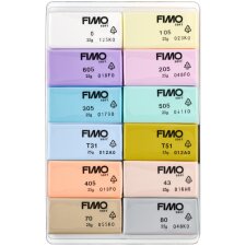 FIMO SOFT Modelliermasse-Set "Pastel" 12er Set...