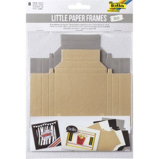 folia Bilderrahmenrohlinge Little Paper Frames BASIC 8 Stück