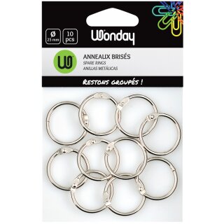 Wonday Verbindungsringe Durchmesser: 25 mm aus Metall 10 Stück