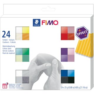 FIMO EFFECT Modelliermasse-Set 24er Set