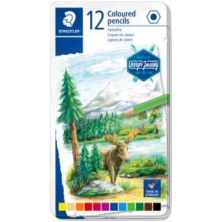 STAEDTLER Buntstift Design Journey 12er Metalletui