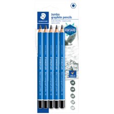 STAEDTLER Bleistift Mars Lumograph jumbo 5er Blister