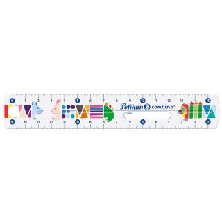Pelikan Lineal combino 150 mm transparent