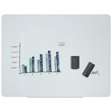 Bi-Office Glas-Magnettafel 900 x 600 mm weiß