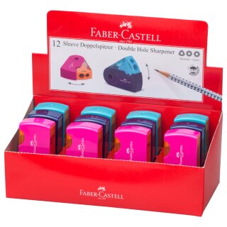 FABER-CASTELL Doppelspitzdose SLEEVE sortiert