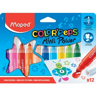 Maped Fasermaler COLORPEPS Mini Power 12er Kartonetui