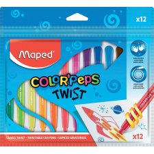 Maped Wachsmalstift COLORPEPS TWIST 12er Polybeutel