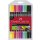 FABER-CASTELL Doppelfasermaler Neon 10er Etui