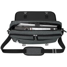 WEDO Notebook-Umhängetasche Messenger Bag COLLEGE grau
