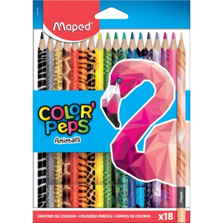 Maped Dreikant-Buntstift COLORPEPS Animals 18er Kartonetui