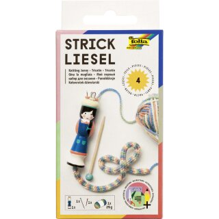 folia Strickliesel inkl. Wolle und Sticknadel
