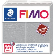 FIMO EFFECT LEATHER Modelliermasse taubengrau 57 g