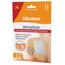 Lifemed Wärmepflaster 95 x 130 mm weiß 2er Pack