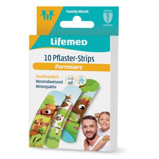 Lifemed Kinder-Plaster-Strips "Farmtiere" 10 Stück