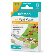 Lifemed Kinder-Wund-Pflaster "Farmtiere" 500 mm...