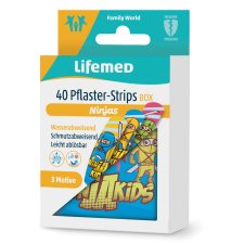 Lifemed Kinder-Pflaster-Strips "Ninjas" 40er Metallbox