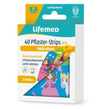 Lifemed Kinder-Pflaster-Strips "Märchen" 40er Metallbox
