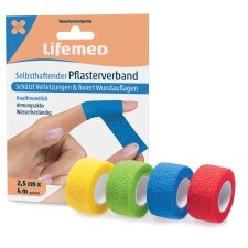 Lifemed Pflasterverband selbsthaftend 25 mm x 4,0 m...