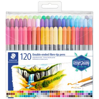 STAEDTLER Doppel-Fasermaler Design Journey 120er Etui