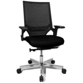 Topstar Bürodrehstuhl "T300" hellgrau / schwarz Speditionsversand