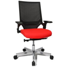 Topstar Bürodrehstuhl "T300" hellgrau / schwarz Speditionsversand