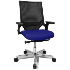 Topstar Bürodrehstuhl "T300" hellgrau / schwarz Speditionsversand
