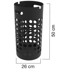UNiLUX Schirmständer SLIM aus Kunststoff schwarz