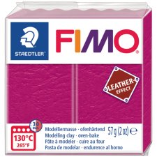 FIMO EFFECT LEATHER Modelliermasse beere 57 g