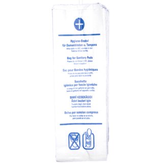 HYGOSTAR Papier-Hygienebeutel bedruckt weiß 100 Stück