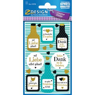 AVERY Zweckform ZDesign Sticker "Einladung" 18 Sticker