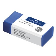 FABER-CASTELL Kunststoff-Radierer DUST-FREE blau