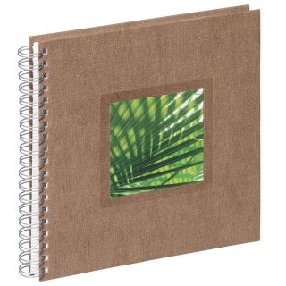 PAGNA Foto-Spiralalbum "Nature Palm" Maße: (B)255 x (H)250 mm 50 Seiten braun
