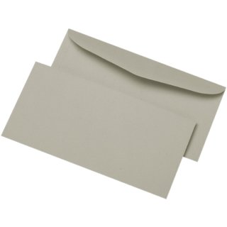 MAILmedia Briefumschläge C6/5 naßklebend ohne Fenster grau 1.000 Briefumschläge