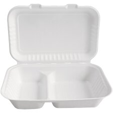 NATURE Star Zuckerrohr-Lunchbox innen 2-geteilt mit...
