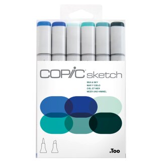 COPIC Marker sketch 6er Set "Sea & Sky"