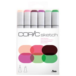 COPIC Marker sketch 6er Set "Floral Favorite 1"