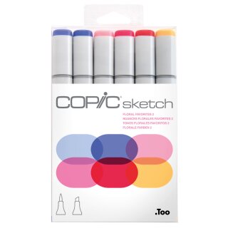 COPIC Marker sketch 6er Set "Floral Favorite 2"