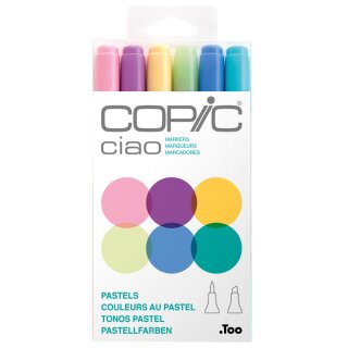 COPIC Marker ciao 6er Set "Pastels"