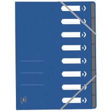 Oxford Ordnungsmappe Top File+ DIN A4 8 Fächer blau