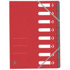 Oxford Ordnungsmappe Top File+ DIN A4 8 Fächer rot