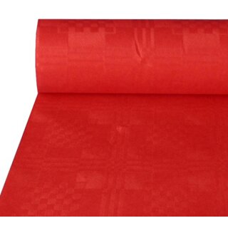 PAPSTAR Damast-Tischtuch (B)1,2 x (L)8 m rot