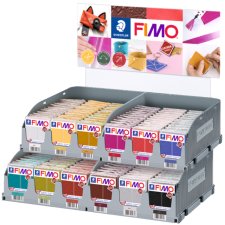 FIMO EFFECT LEATHER Modelliermasse 144er Display