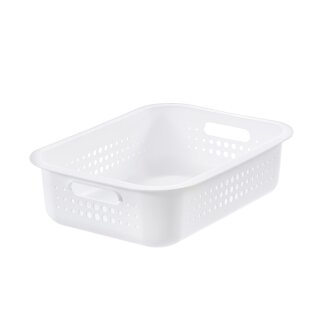 SmartStore Aufbewahrungsbox BASKET RECYCLED 10 6 Liter weiß